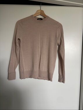 100% Merino Wool Jenni Kayne Light Blush Crewneck Sweater